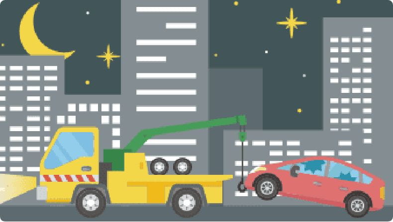万が一の事故でも充実のネットワークと頼れるロードサービスで安心