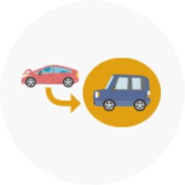 修理期間中の代車無料サービス(提携修理工場)